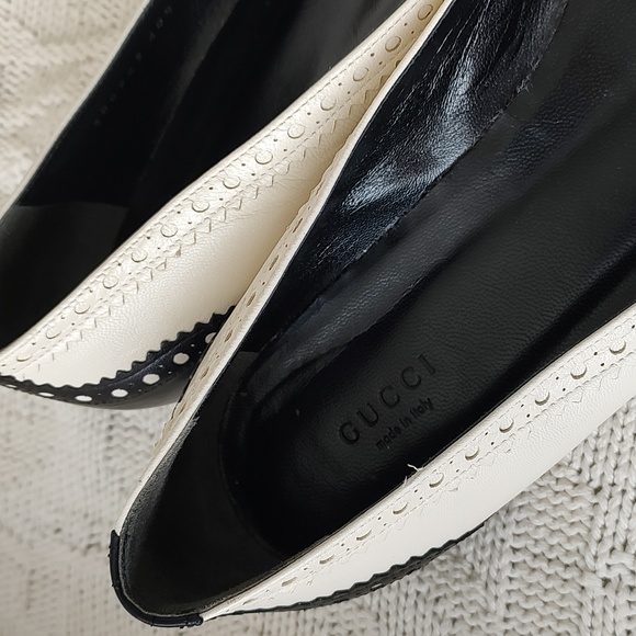 GUCCI Women's Wing Tip Low Pumps Shoes 40.5 - Picture 4 of 16